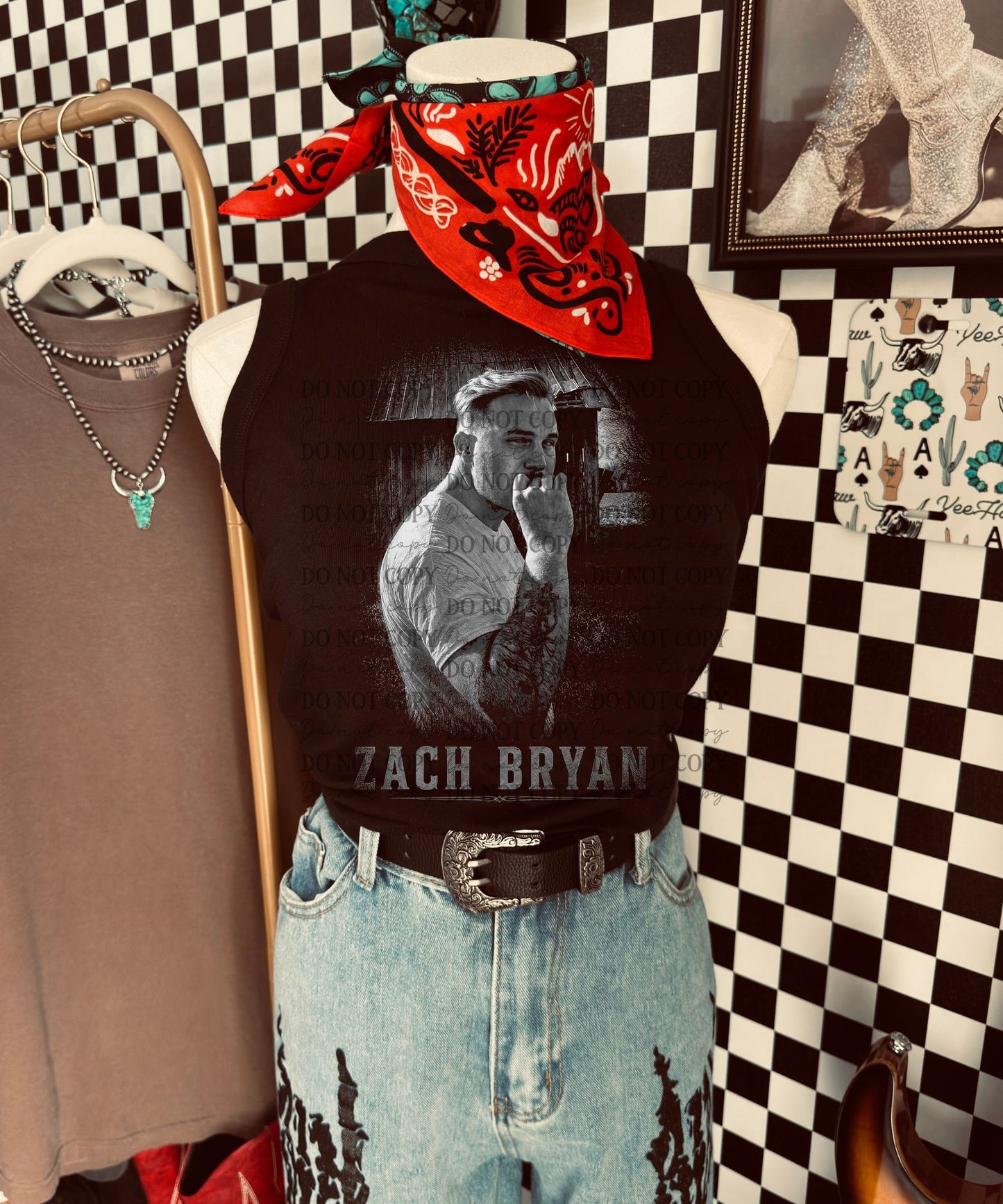 ZB BARN MONOCHROME- DARK TEES ONLY
