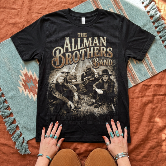 DARK TEES ONLY! HALFTONE AllMan bros
