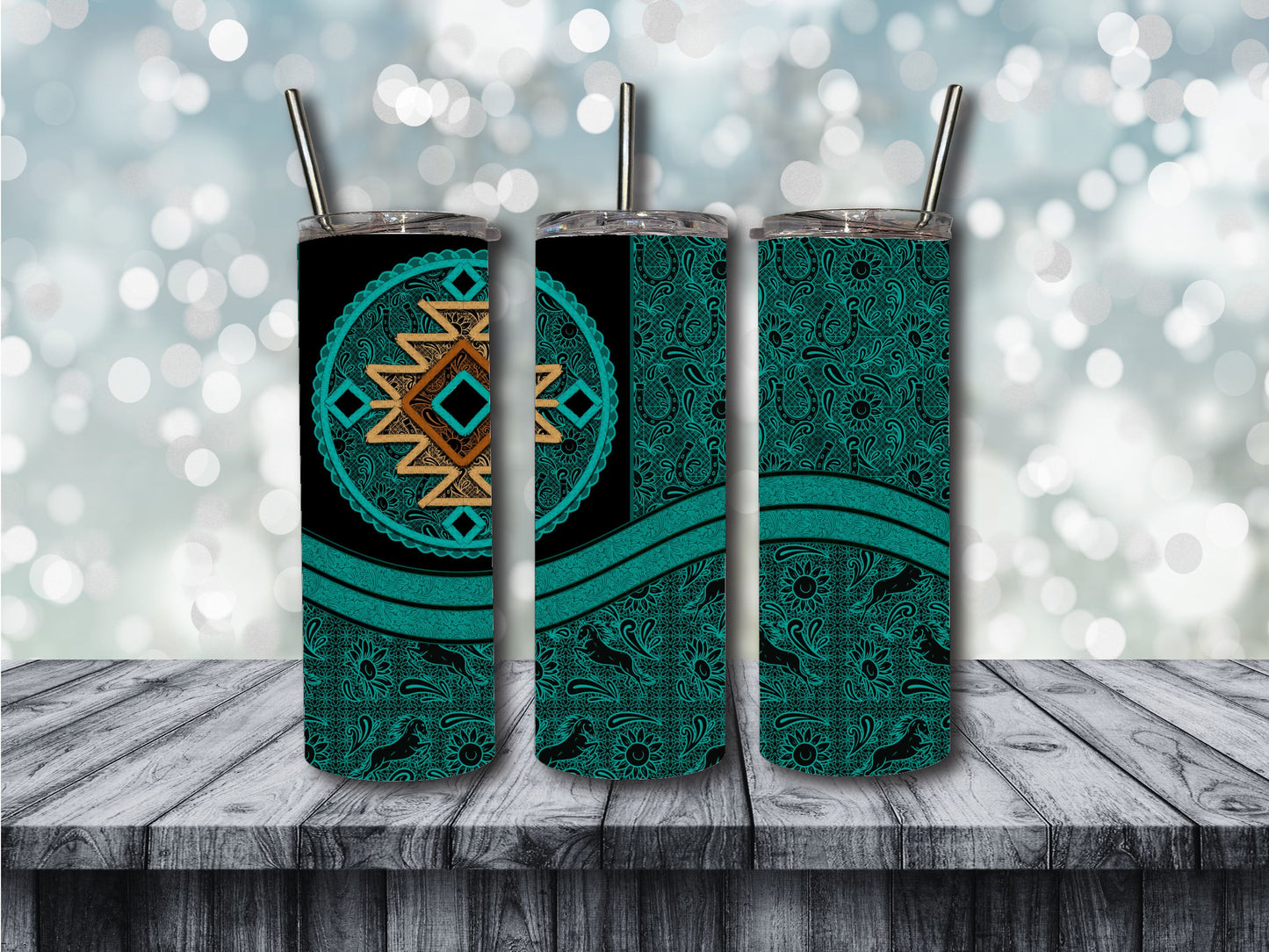 aztec lace tumbler