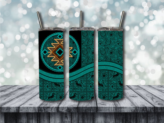 aztec lace tumbler
