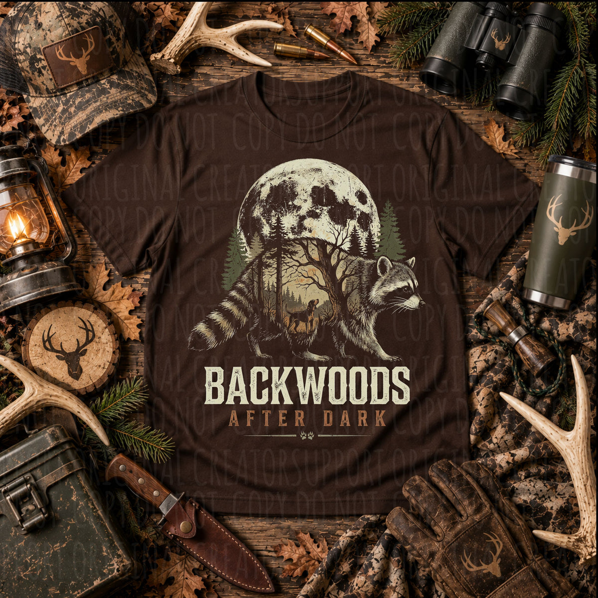 Dark tees only! Backwoods after Dark