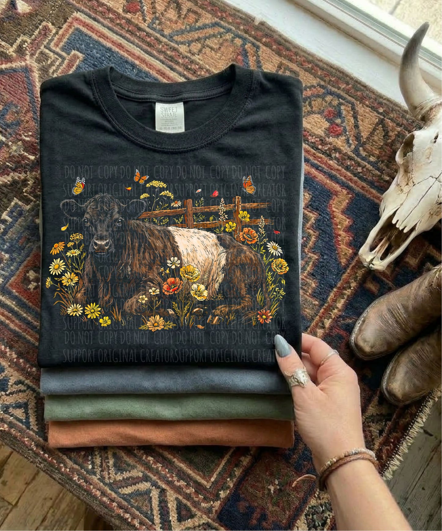 belted Cow Knockout-Dark tees only