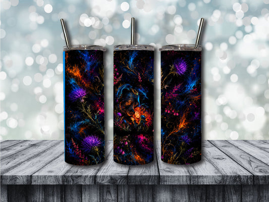 brave mom and daughter tumbler