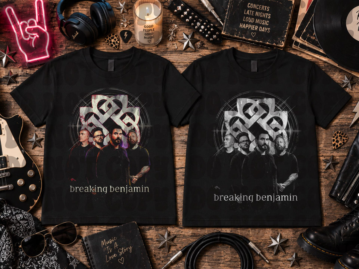 Dark tees only! Halftone BB Band color and monochrome
