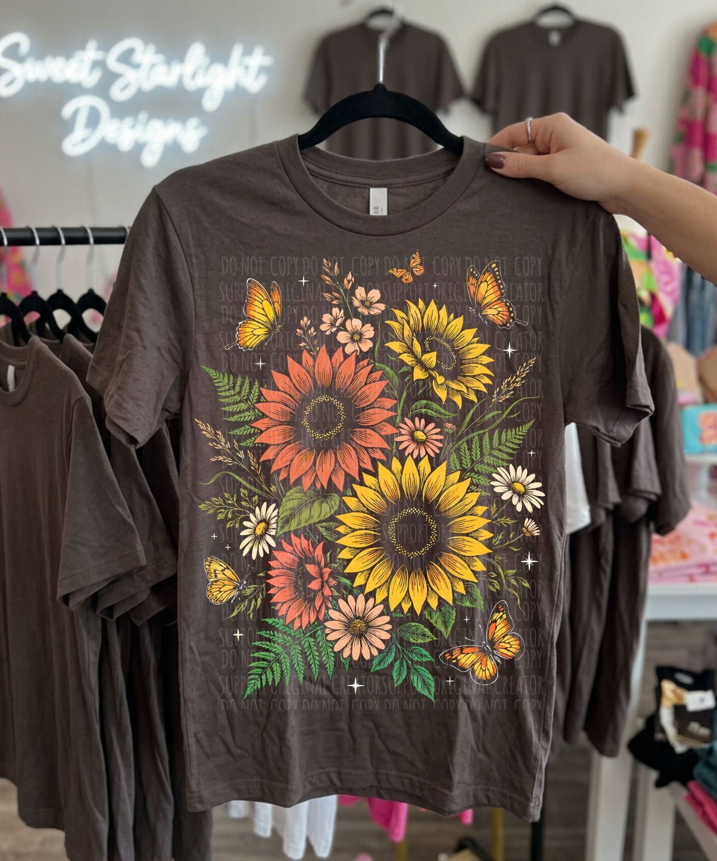 Sunflowers Knockout-Dark tees only