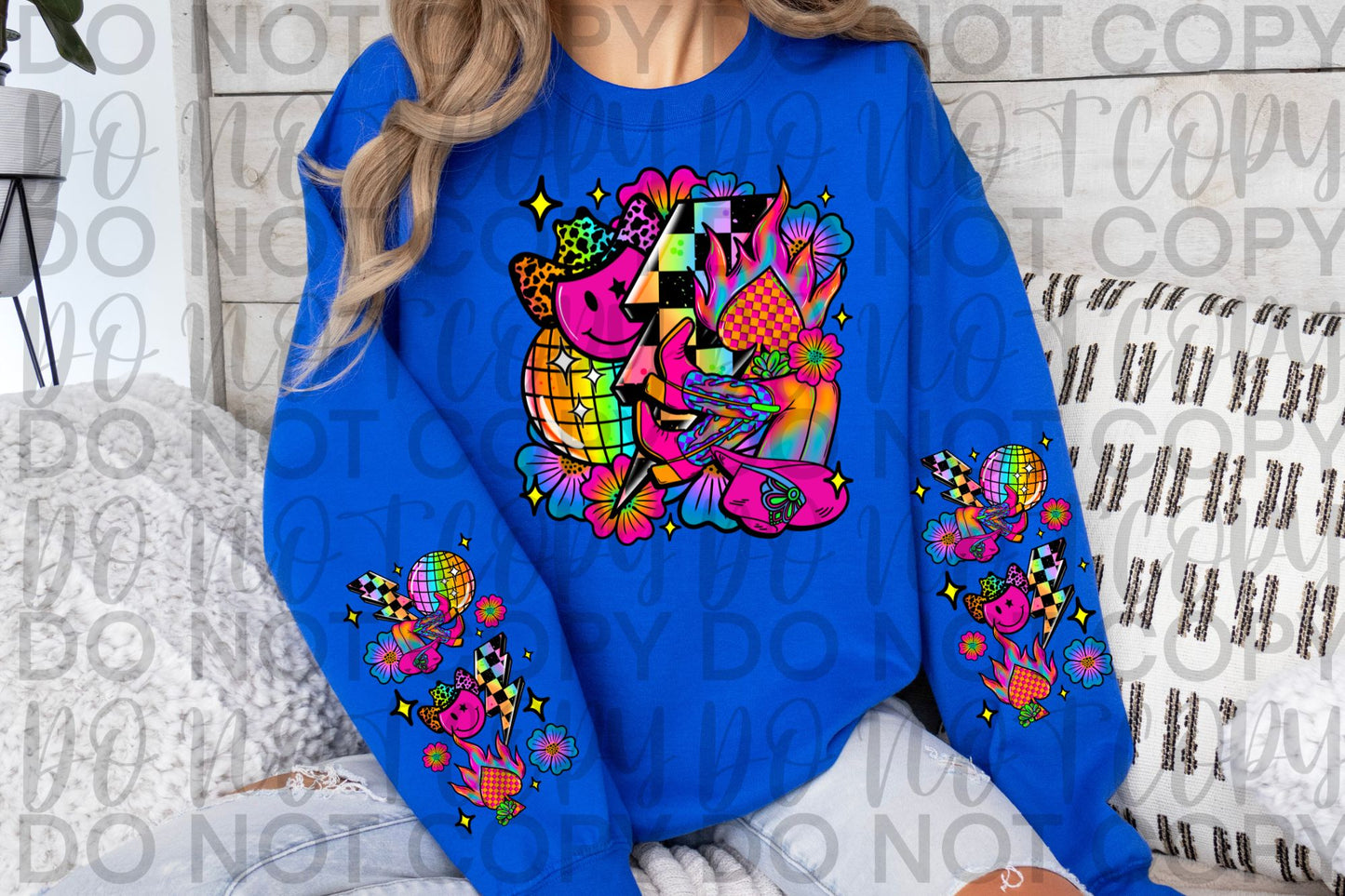 Cowgirl Neon Set- Tee, sleeve and Seamless