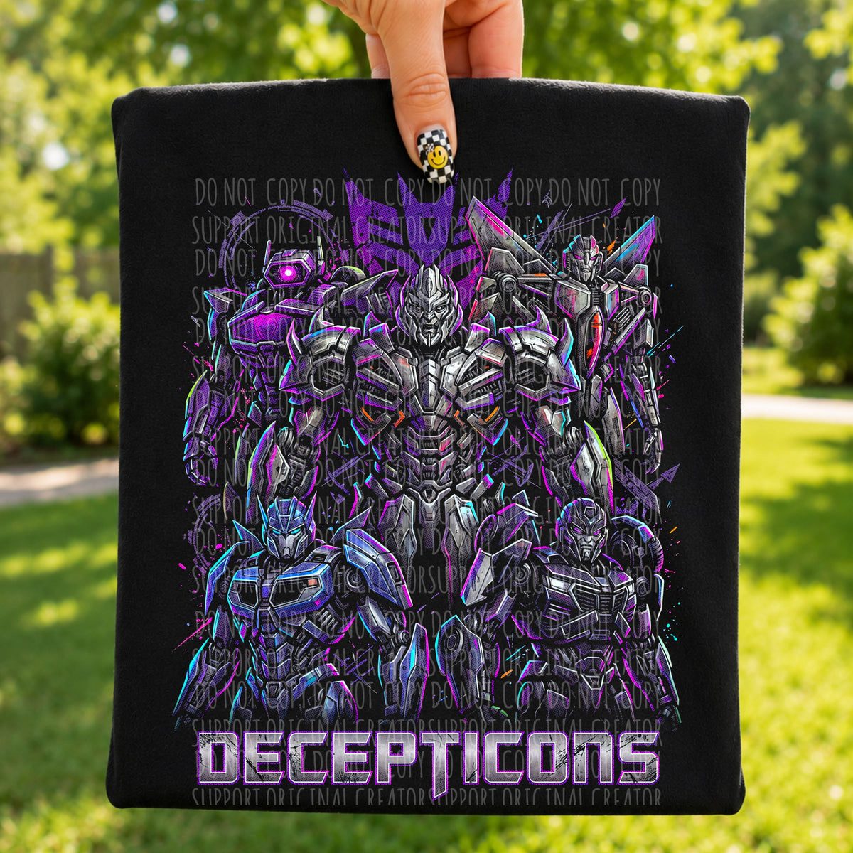 Dark tees only! Decept Robots