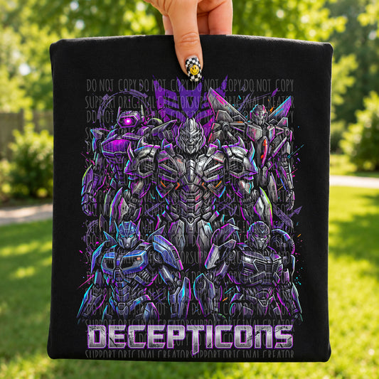 Dark tees only! Decept Robots