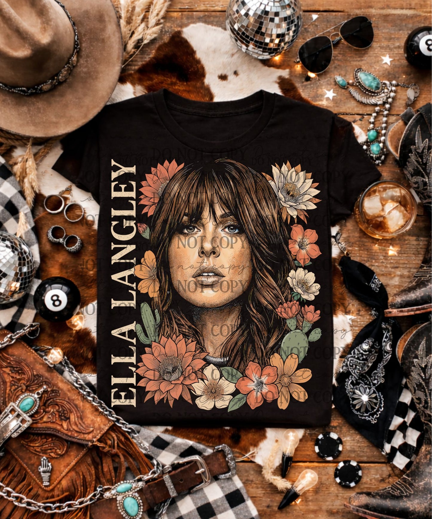 EL FLORAL- DARK TEES ONLY