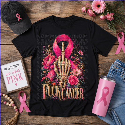 Dark tees only! Halftone Fuck Cancer