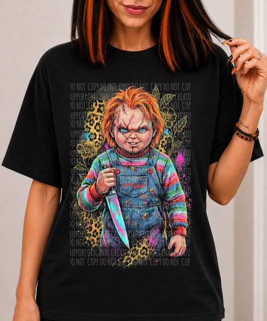 Dark tees only! Halftone Girly Chuck