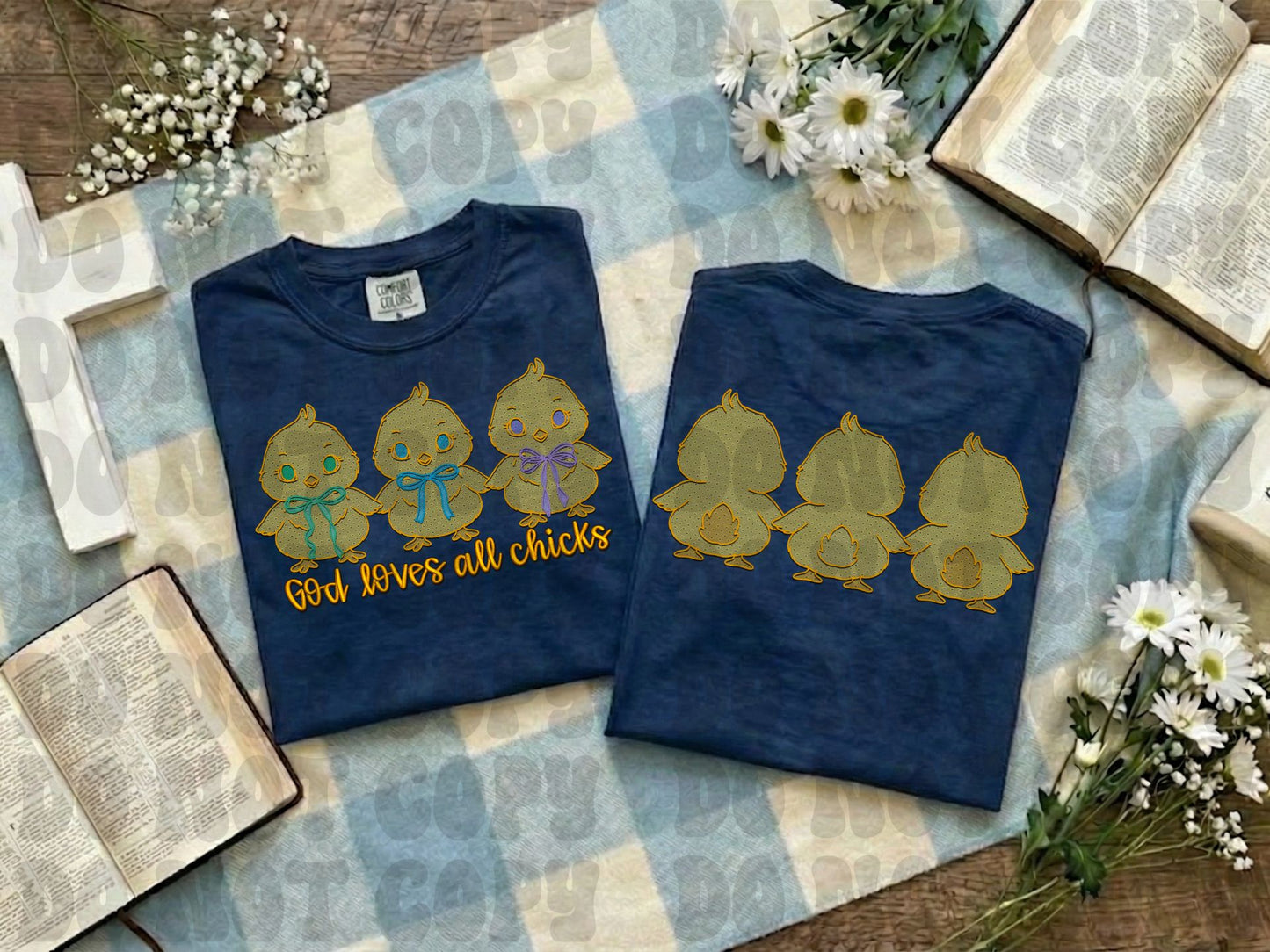 God Loves All Chicks Faux Lace
