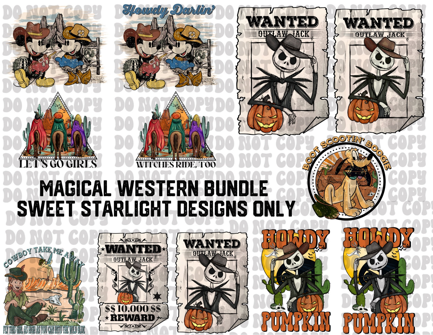 Magical Western Bundle- Sweet Starlight Collab designs only