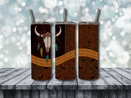 Bull Skull Lace tumbler