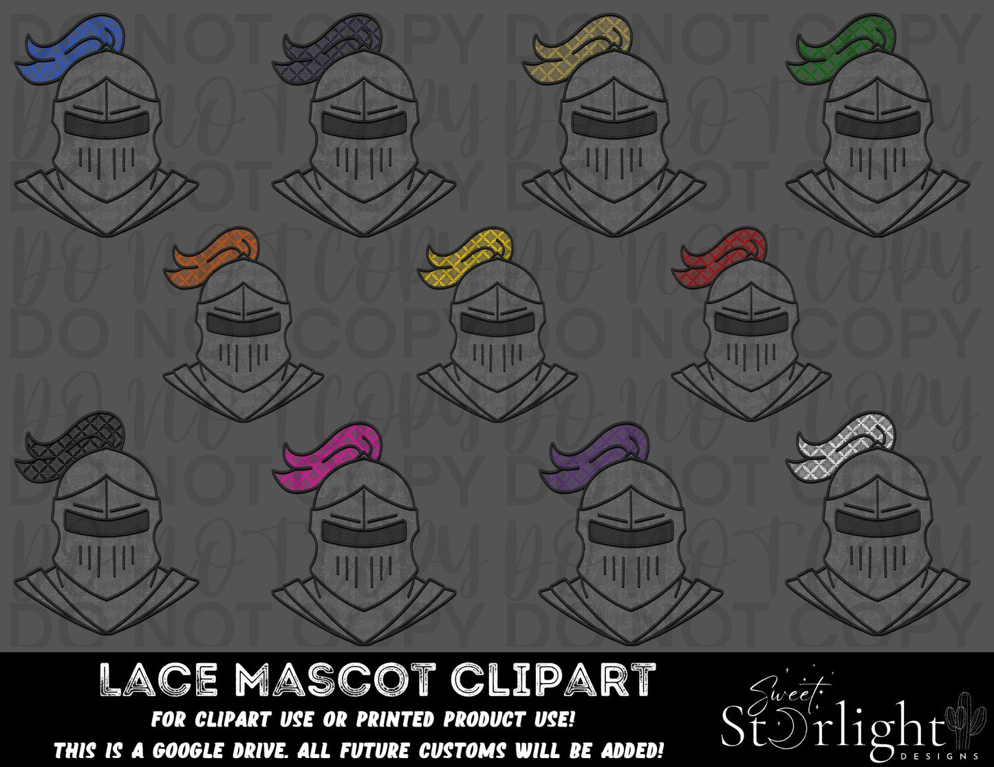 Lace Mascot Mega Clipart Bundle! Google Drive with Customs added!