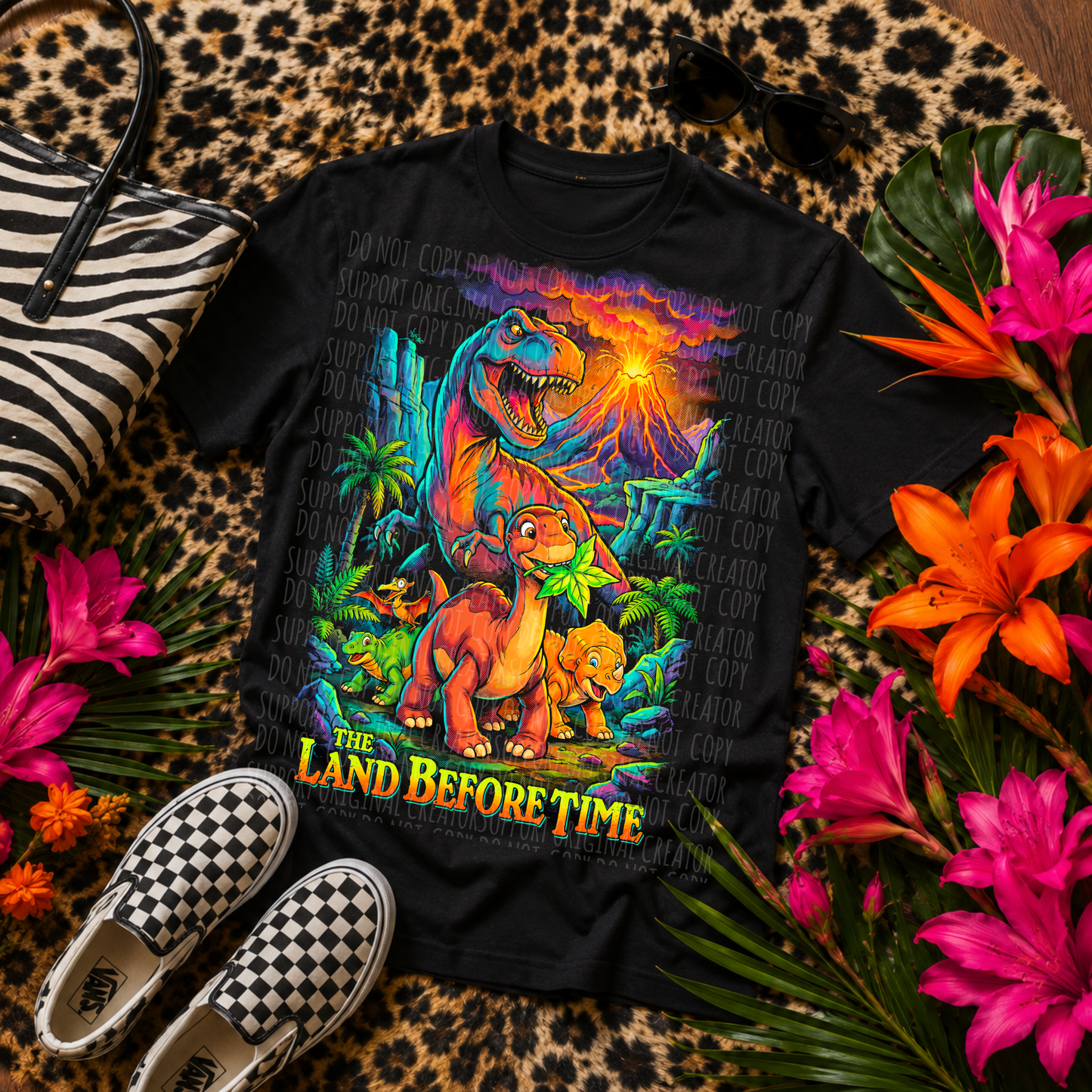 Neon Dinosaurs- Dark tees only!