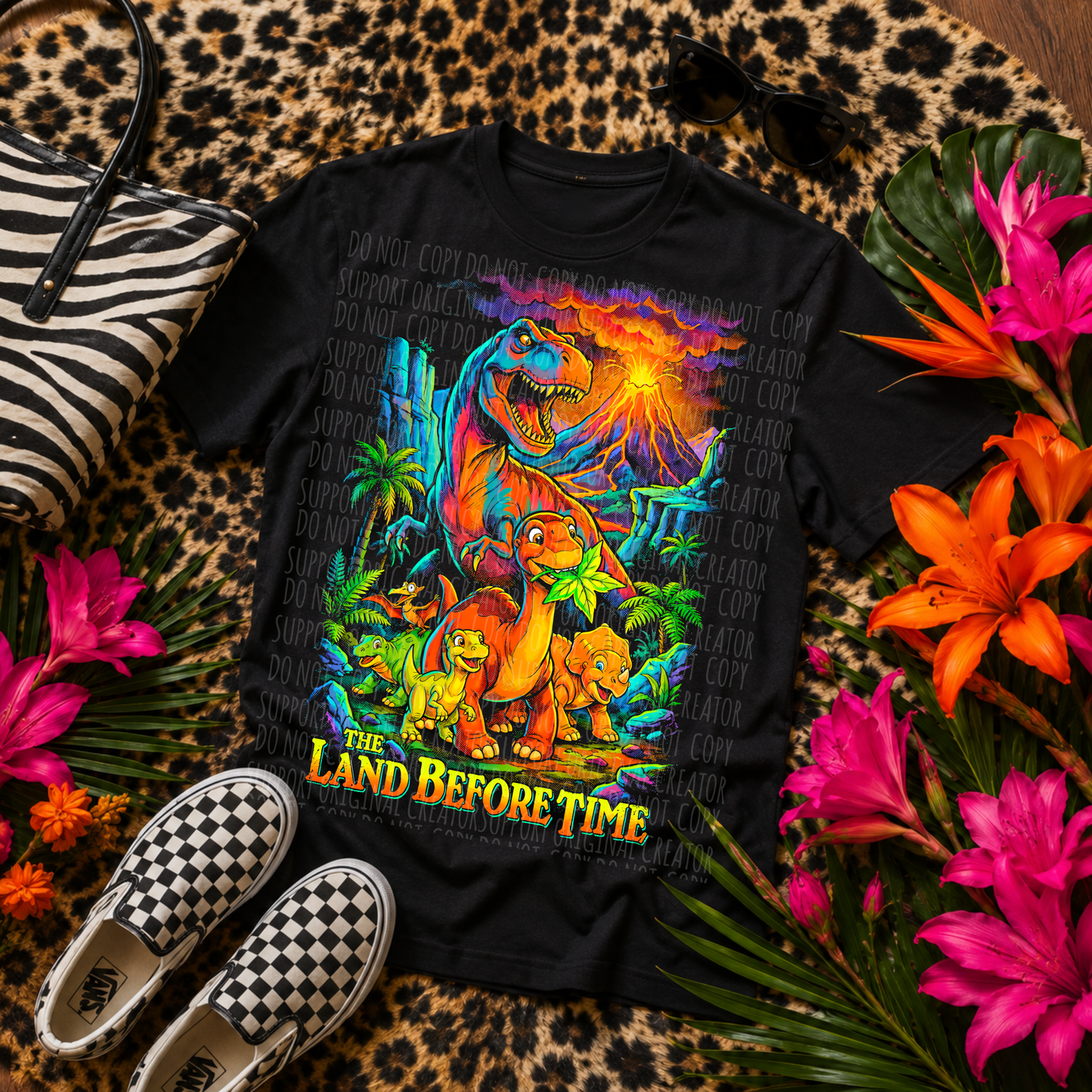 Neon Dinosaurs- Dark tees only!