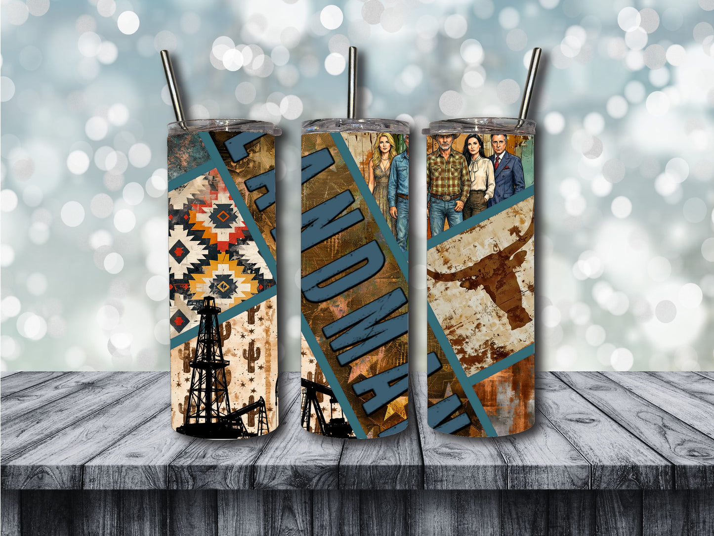 Collage Landman Tumbler