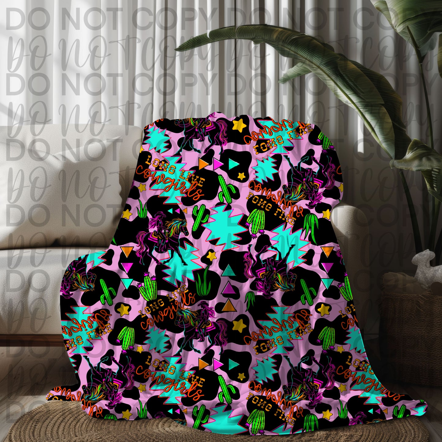 Neon Long Live Cowgirls set- Tee, seamless and Tumblers