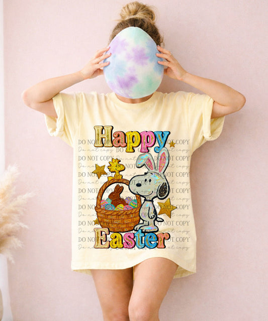 Impasto Easter Snoopy