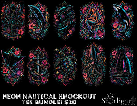 Neon Nautical Knockout Tee Bundle