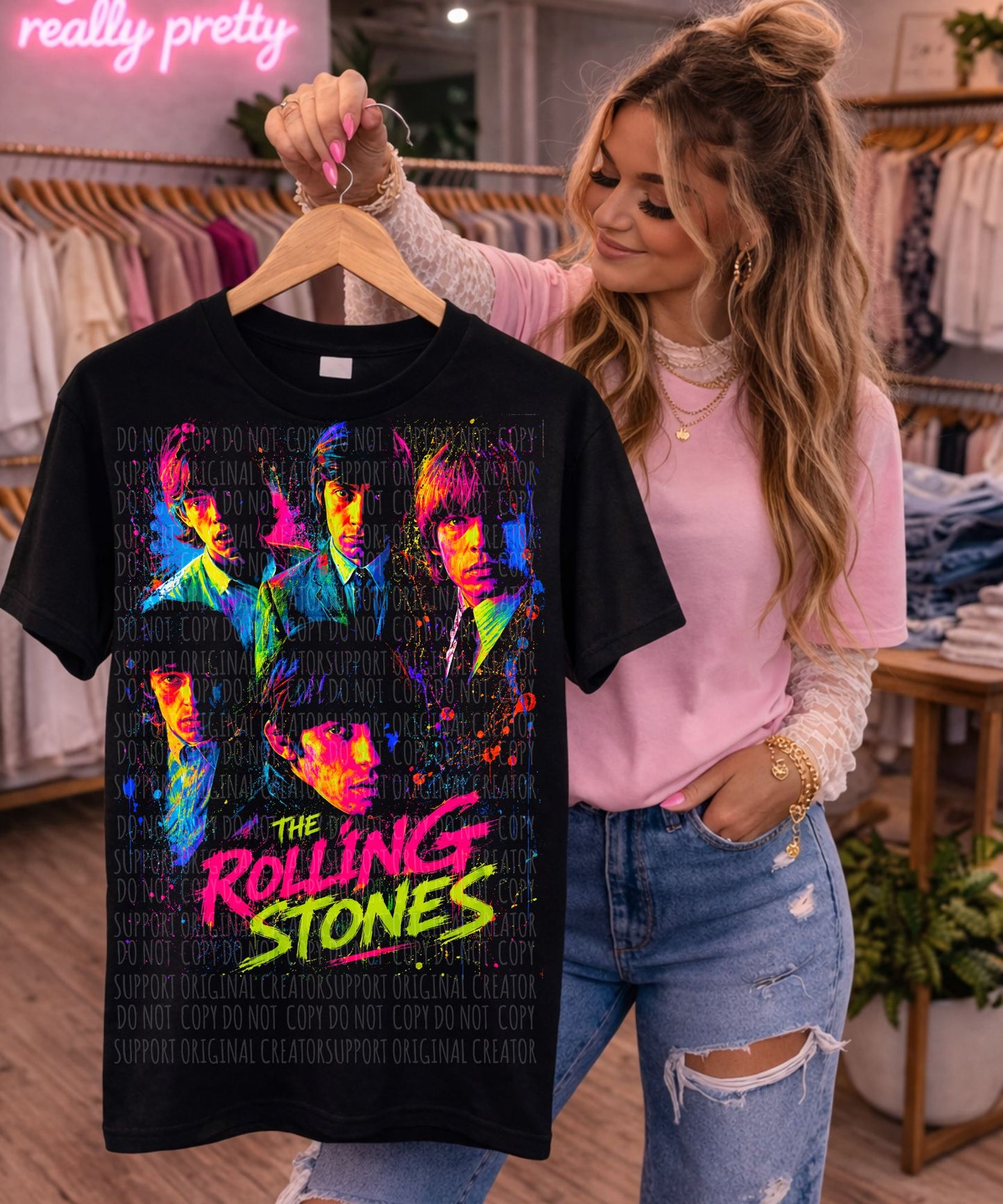 TRS Neon-DARK TEES ONLY!