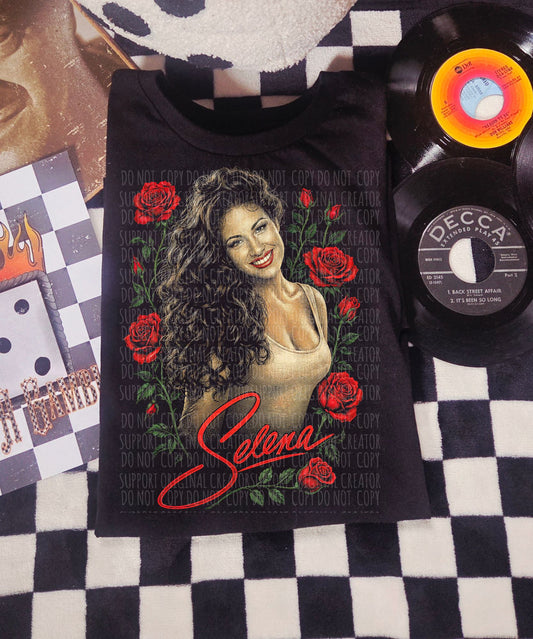 SQ  FLORAL DARK TEES ONLY!