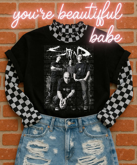 stained MONOCHROME DARK TEES ONLY