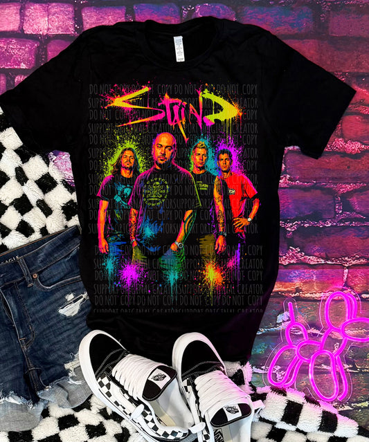 stained neon DARK TEES ONLY