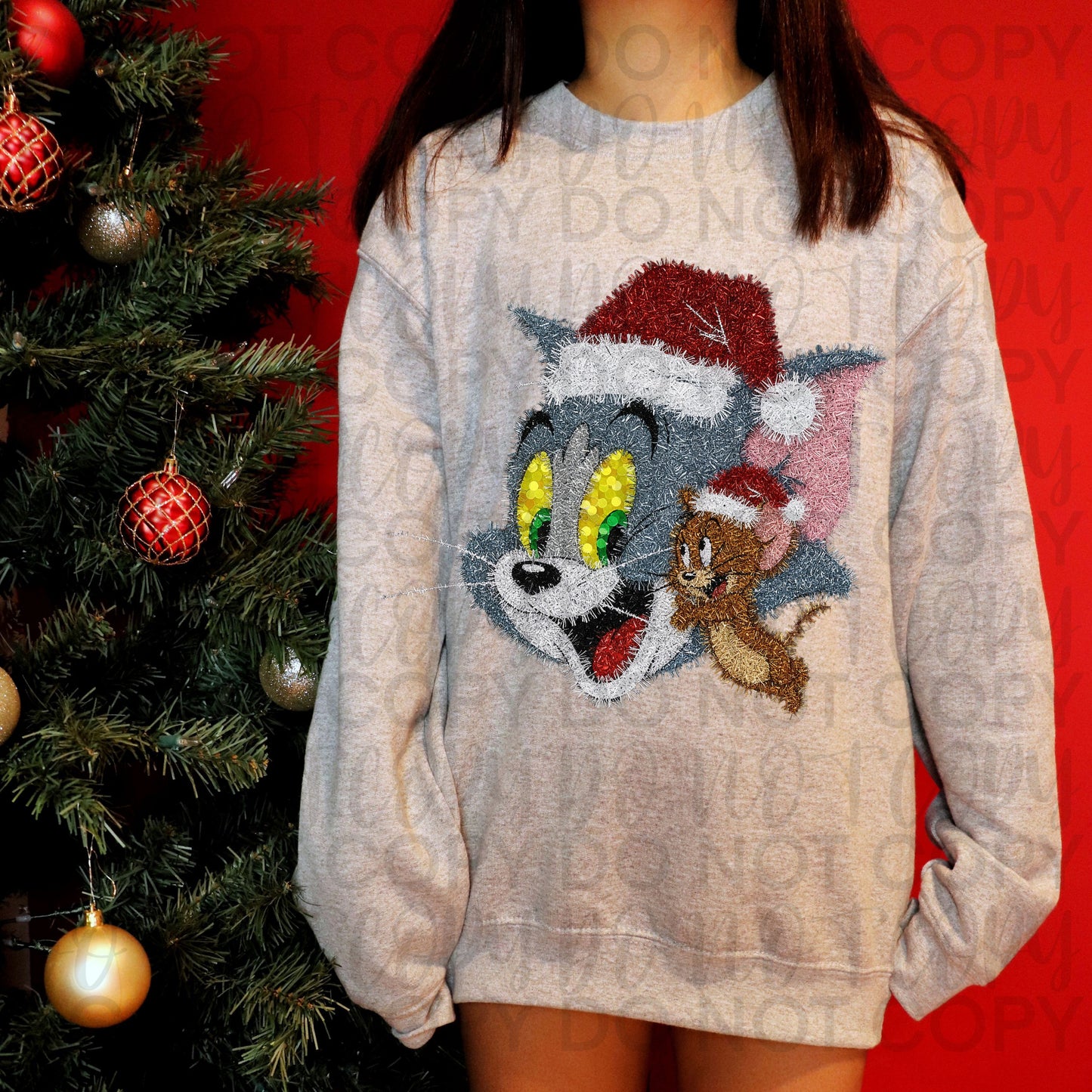 Tinsel Cat and Mouse