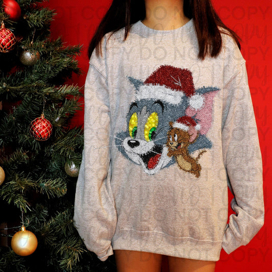 Tinsel Cat and Mouse