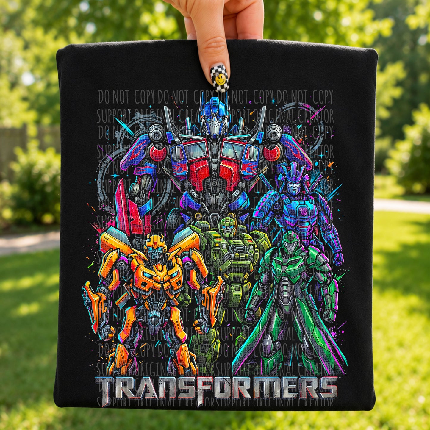 Dark tees only! Halftone- Trans Robots