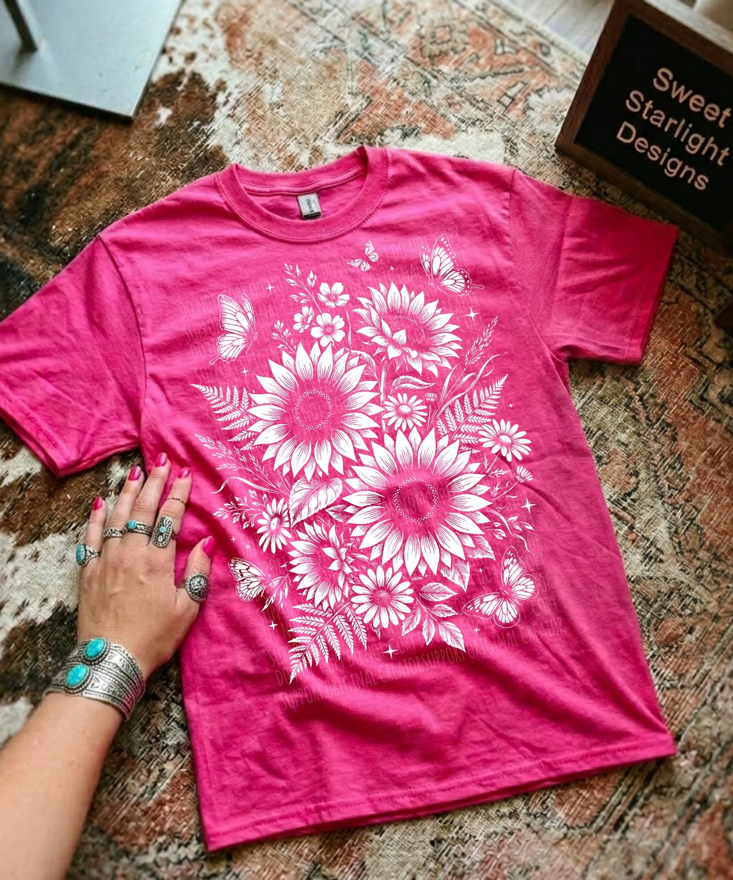 Sunflowers Knockout-Dark tees only
