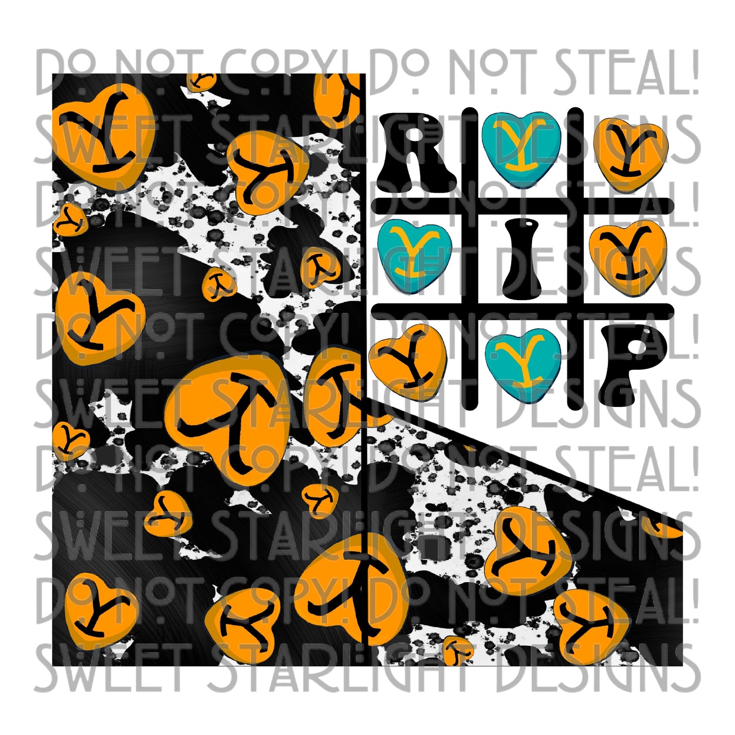 Tic Tac Toe RIP Tumbler