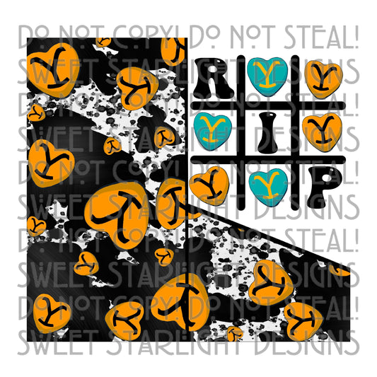 Tic Tac Toe RIP Tumbler