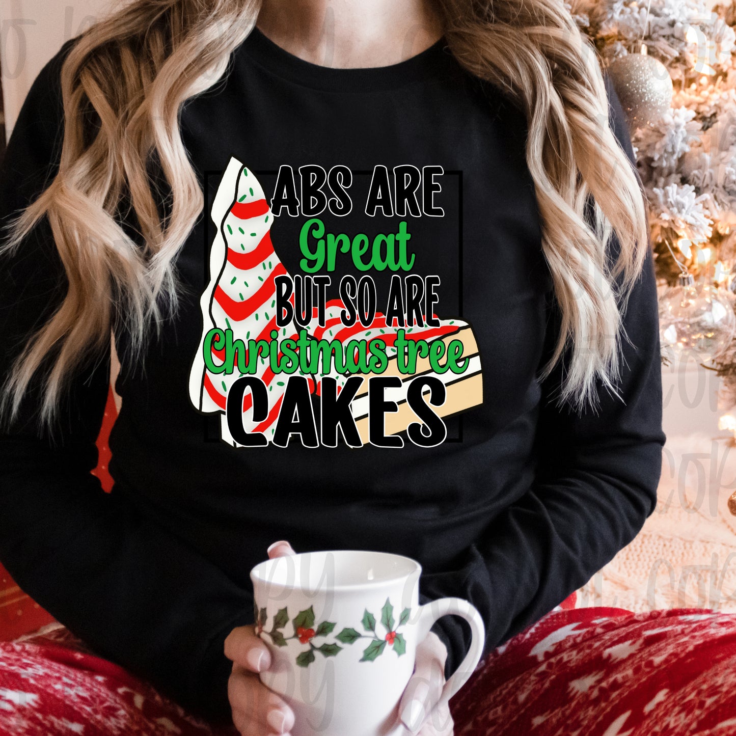 Abs Christmas tree cake
