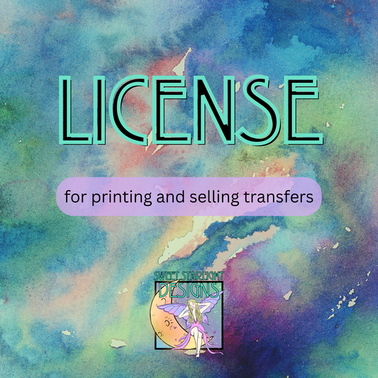License for printing/selling transfers