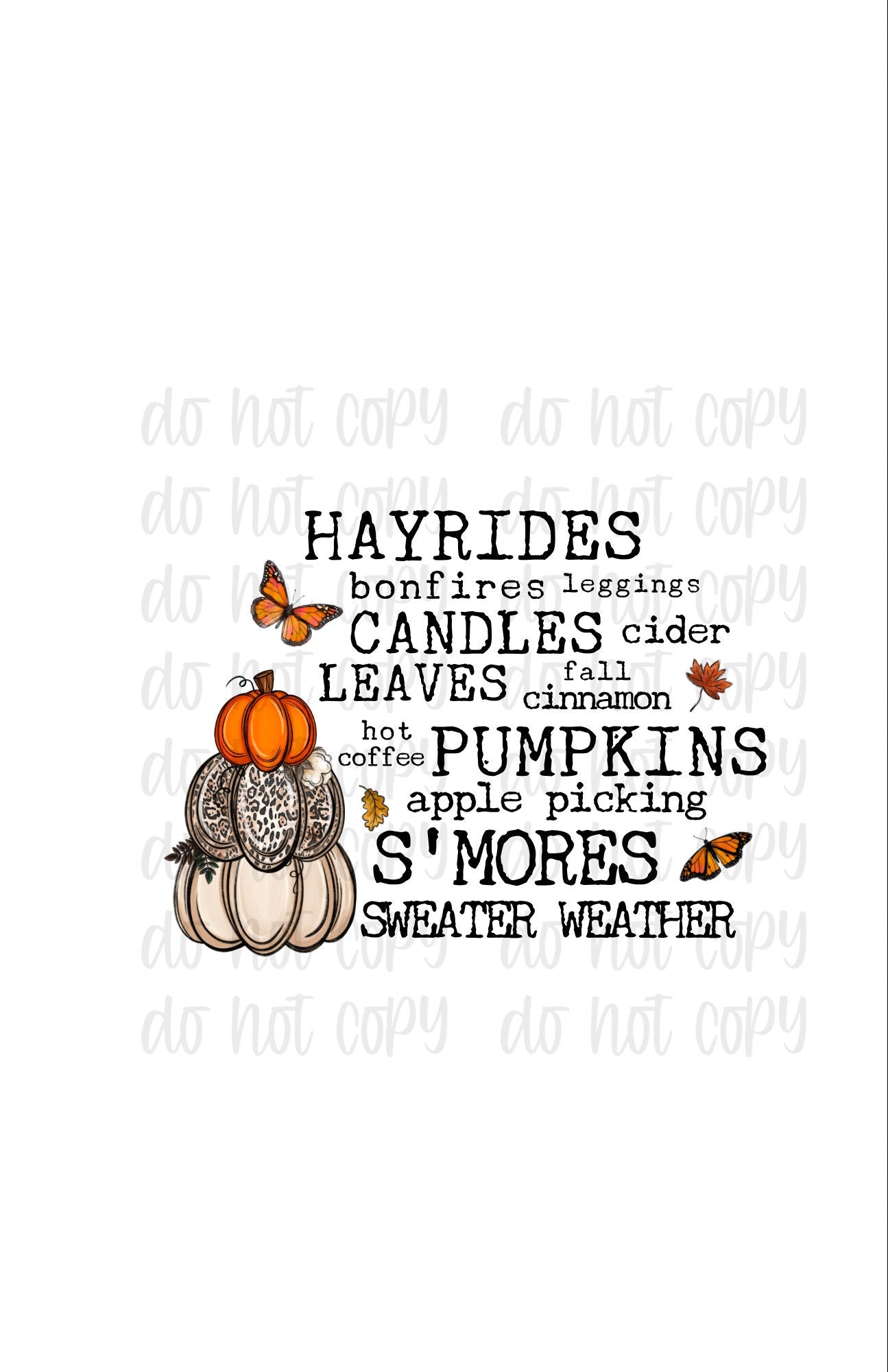 Things I love about fall png