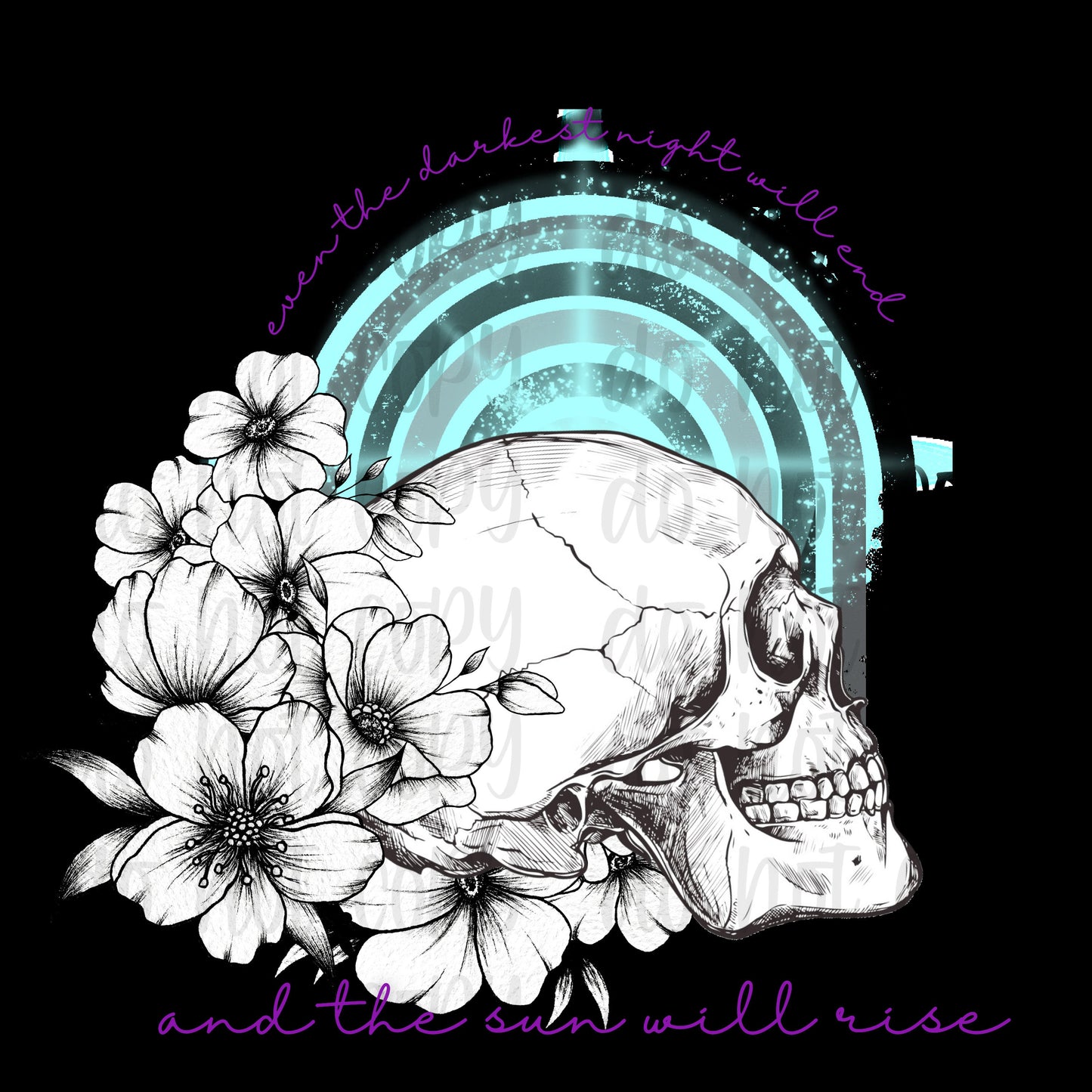 Suicide awareness skull