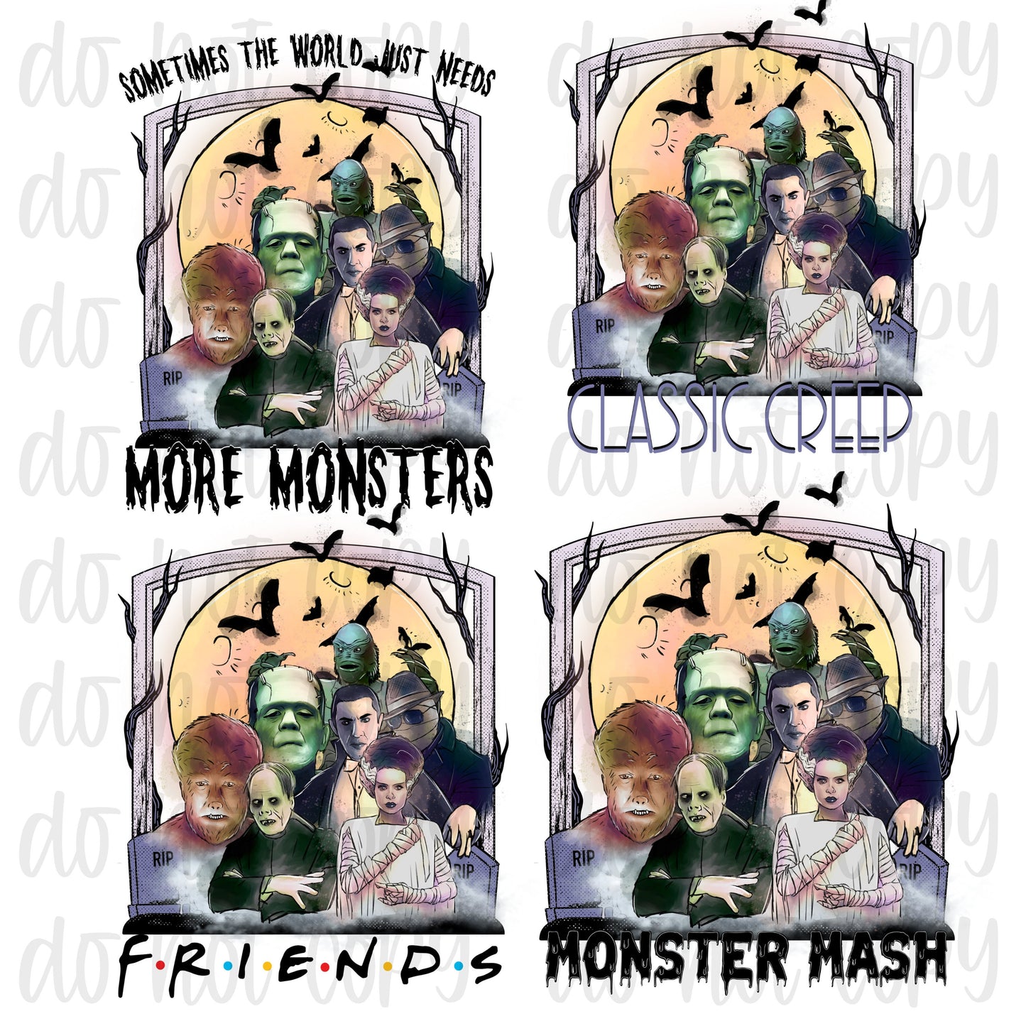 Monsters with bonus paper design!