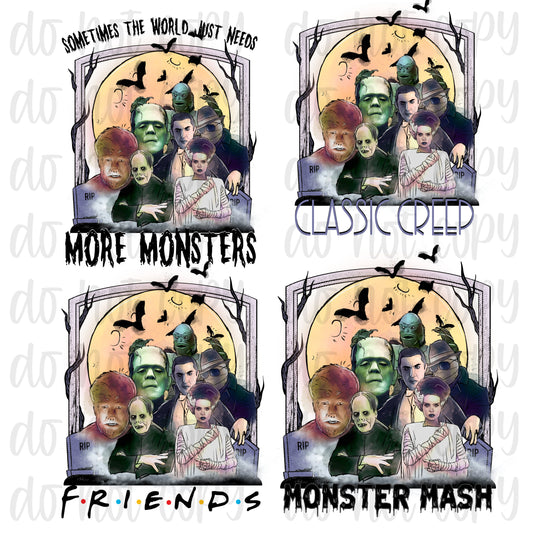 Monsters with bonus paper design!