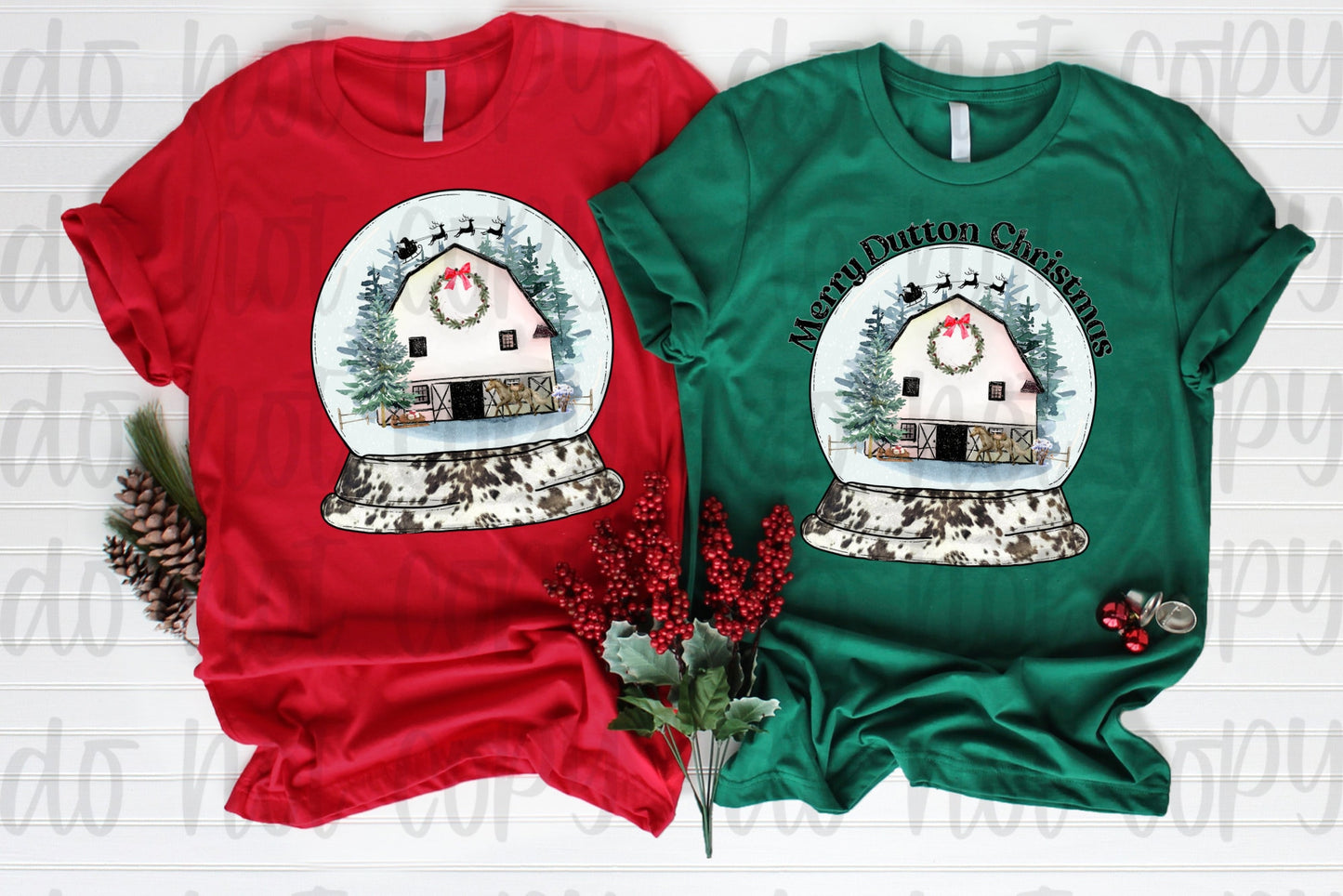 Merry Dutton Christmas Snow Globe with 2 surprise bonus designs!