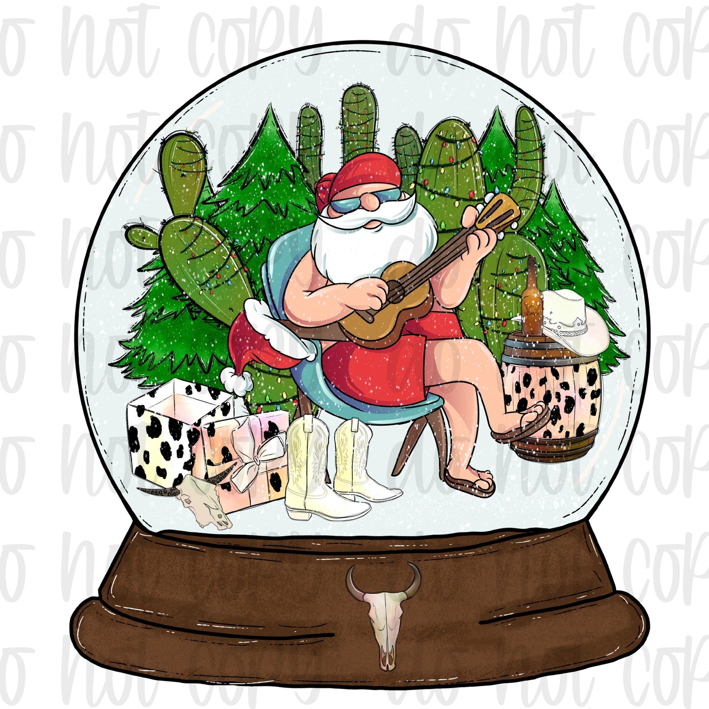 Merry Christmas y’all snow globe