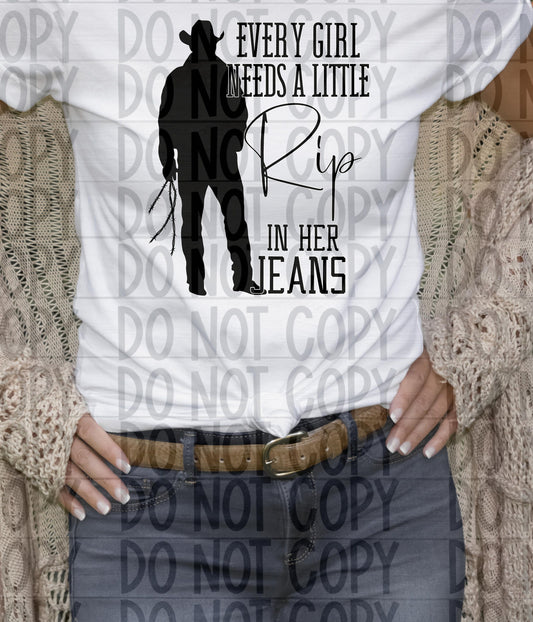 Every girl needs a Rip in there Jeans