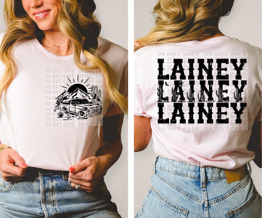 Front and back Western Singer Design LW